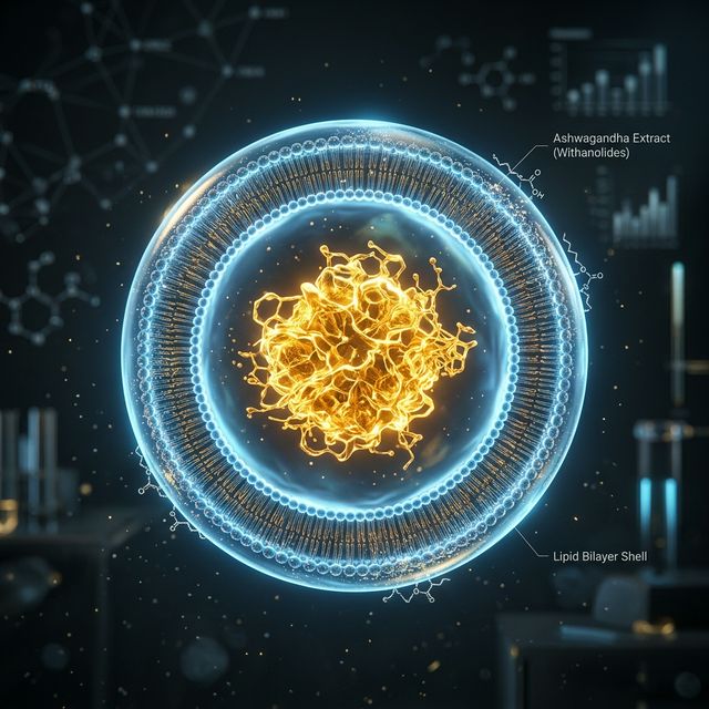 The Lipid Transport Mechanism: The Math Behind Ashwagandha's 1.8x Bioavailability Boost