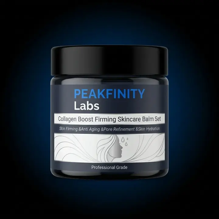 Peakfinity collagen boost firming balm set product example supported by FormuCore